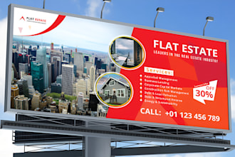design eye catching vinyl banners yard signs billboard ads for real estate event