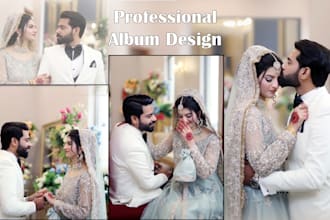 design wedding, pre wedding, post wedding, birthday and engagement albums