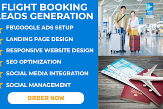 flight booking leads, facebook ads campaign flight booking, google ads campaign