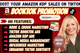 do booktok promotion amazon kdp marketing  tiktok ads booktok video promotion