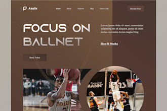 build basketball academy, football academy, baseball website