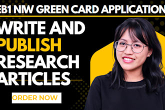 write and publish press articles for eb1 visa or niw green card