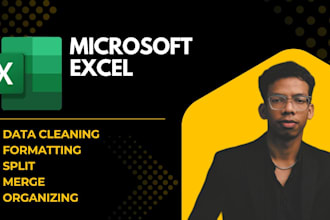 clean, merge, format, split excel data