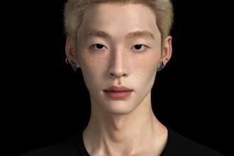 3d realistic character metahuman character 3d game character unity ue5 daz3d cc4