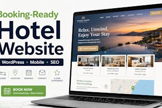 build a booking ready wordpress website for hotel, bnb or restaurant