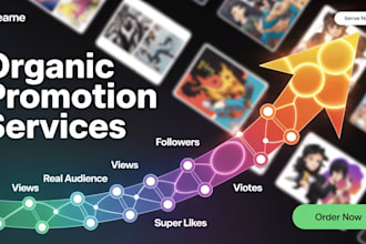 organically promote your webtoon to gain thousand of real fans