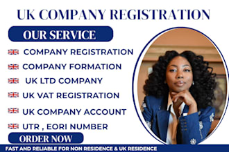 do UK ltd company registration for non residents with office address