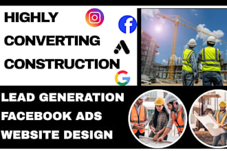 generate construction lead generation via facebook ads website design