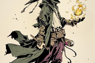fantasy dnd character illustration