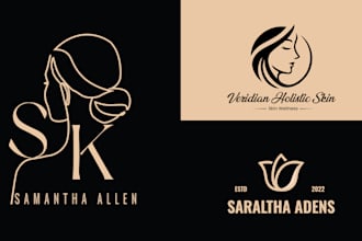 design a feminine, watercolor or luxury jewelry logo