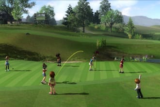 redesign golf simulator shopify,3d golf course,landscape design, sport arena,cgi