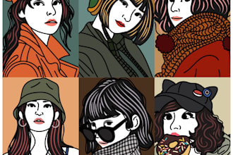 draw pop art portrait