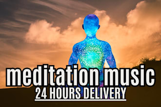 create custom meditation music with calming nature sound and soft instruments