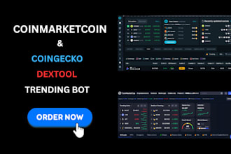 dextools trending bot cmc coingecko trending bot token listing trending poocoin