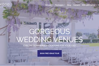 design wordpress photography website wedding website event booking photography