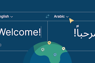 translate any text to arabic
