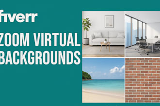 create cuztomized zoom virtual backgrounds with your logo