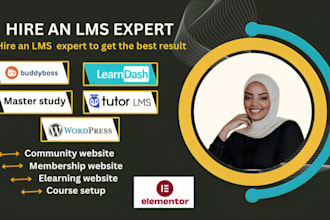 build wordpress lms website with buddyboss learndash tutorlms masterstudy