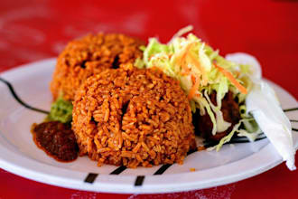 teach you how to cook jollof rice and chicken