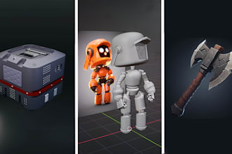 make usdz, gltf, glb, 3d model for ar, VR, shopify, nft, or web, low poly