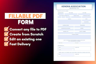 create fillable PDF forms convert to fillable PDF forms