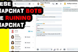snapchat report bot,auto commenting,mass dm bot,livestream bot python program