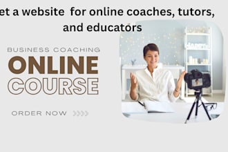 design a wix website for online coaches, tutors, and educators
