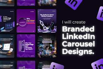create branded linkedin carousel design