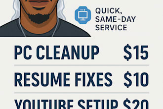 help you with fixing your pc and branding