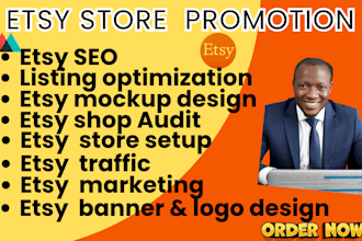 set up promote etsy shop store optimization etsy digital product traffic etsy