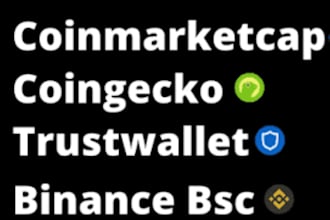 develop bep20 or erc20 token listed on coinmarketcap and coingecko