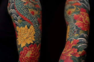 draw amazing japanese oriental tattoo