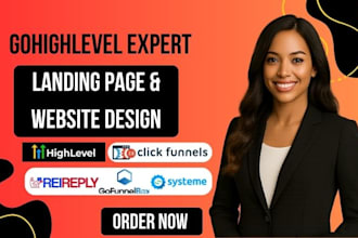 setup manage go high level website emails SMS automation landing page expert