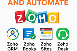 setup and automate zoho CRM, books, forms, and more