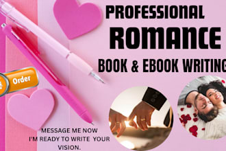 ghostwrite 30k word on fiction an romance story book