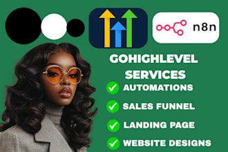 gohighlevel sales funnel website automation n8n ai agent ghl landing page