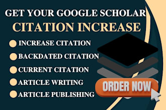 increase google scholar citation and backdated citation for article publishing