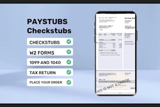 create adp paystub, check stubs, pay stubs, w2, 1099, and 1040 quickly