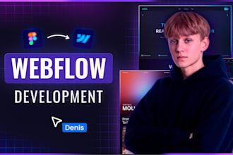 develop a custom webflow website or figma to webflow