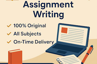 provide high quality plagiarism free writing assignments and research work