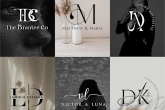 do minimalist luxury fashion, clothing brand, apparel and boutique logo design
