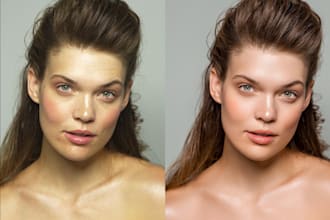 do high end photo retouching