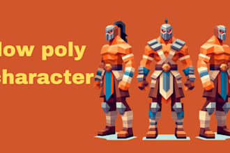 create custom low poly 3d game model character  roblox game assets for printing
