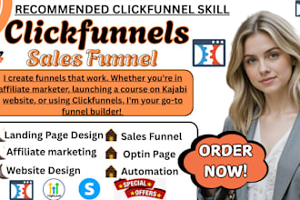 build clickfunnel sales funnel systeme io landing page, leadpages funnelish