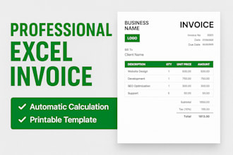 build a smart printable invoice template for your business