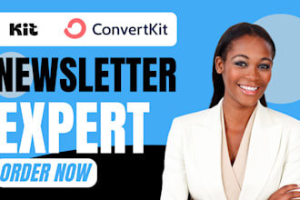 setup convertkit account convertkit newsletter template design kit landing page