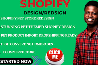 design redesign shopify pet store profitable dropshipping