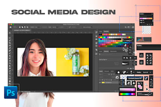 create social media and web graphics
