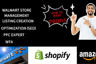 do walmart product listings creation optimization PPC wfs management, expert