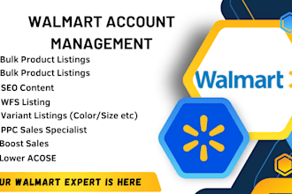 do walmart product listings optimization PPC wfs management